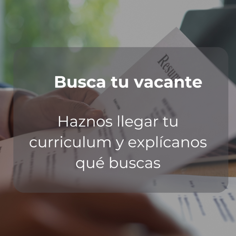¿No hay vacantes para ti? Déjanos tu CV igualmente